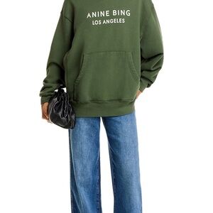 Anine Bing Olive Green Alto Hoodie size medium